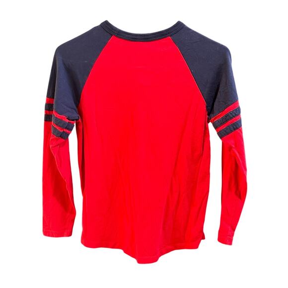 Hanna Andersson Red/Blue Raglan Shirt, VGUC, Sz 140cm (10) (10B) - Picture 2 of 6